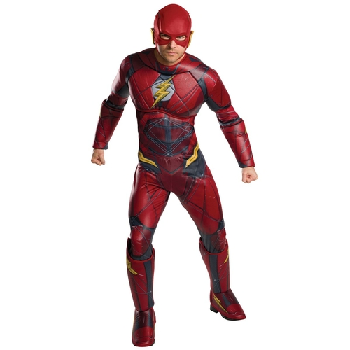 Rubies 249215 Justice League Movie - Flash Deluxe Adult Costume - Stan