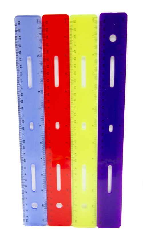 Flexible 12" Plastic Ruler - Assorted