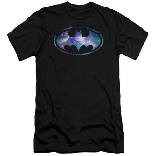 Trevco Batman-Galaxy 2 Signal - Short Sleeve Adult 30-1 Tee - Black- 2