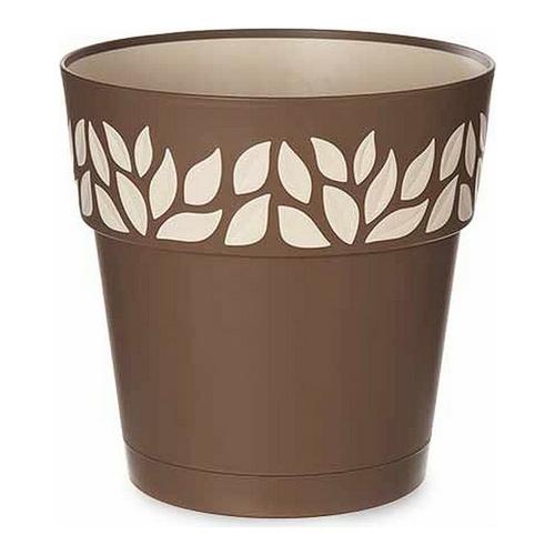 Self-watering flowerpot Stefanplast 3920211 Beige Brown Plastic 25 x