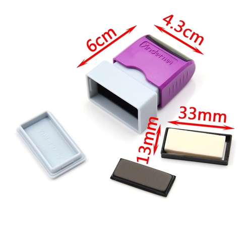 Self Inking Rubber Stamp Fashion Colors Oil Based