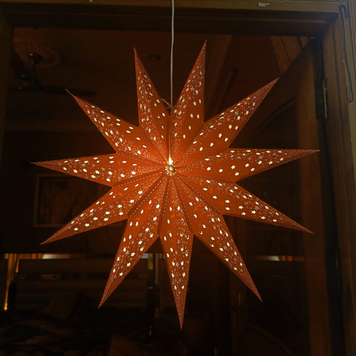 ALiLa Star Lantern Kandil For Diwali Christmas Balcony Red