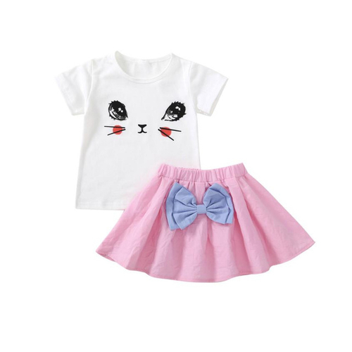 New 2018 summer  2pcs Toddler Baby Kids Girls