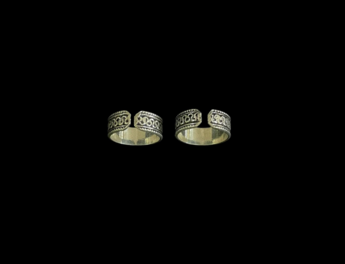 Designing Silver Toe Ring Pair