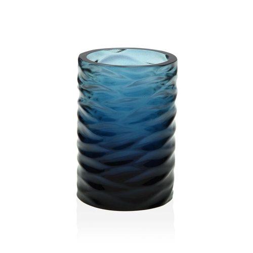 Toothbrush Holder Versa Gio Dark blue Resin (7,5 x 11 x 7,5 cm)