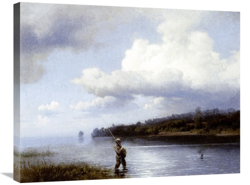 Global Gallery GCS-268095-30-142 30 in. Fly Fishing Art Print - Herman