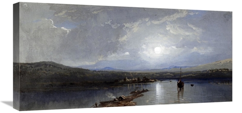 Global Gallery GCS-279717-30-142 30 in. Moonlit River Art Print - Will