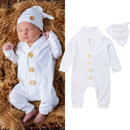 0 18M New Infant Baby Kids Boy Girl Infant Romper