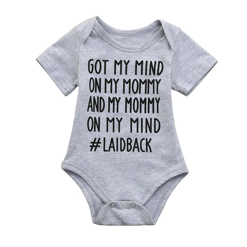 Hot Sale Newborn Baby Rompers Letter Print Infant