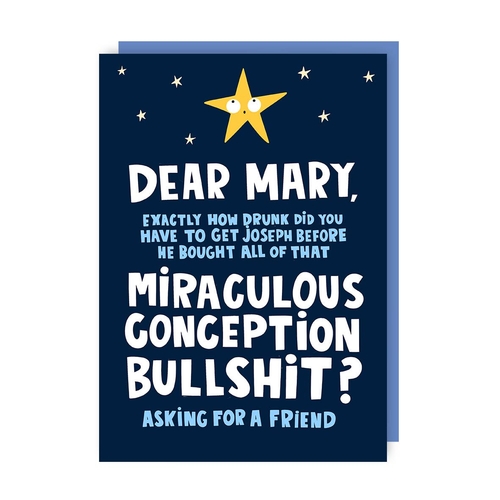 Miraculous Conception Christmas Card (Pack of 6)