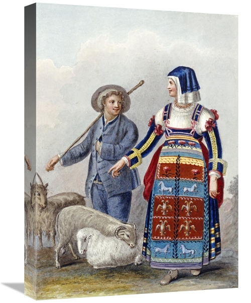 Global Gallery GCS-268006-22-142 22 in. Costume Studies Art Print - Xa