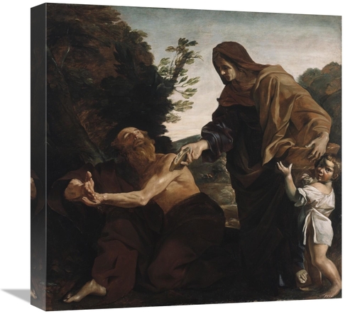 Global Gallery GCS-456790-1818-142 18 x 18 in. Elijah Receiving Bread 