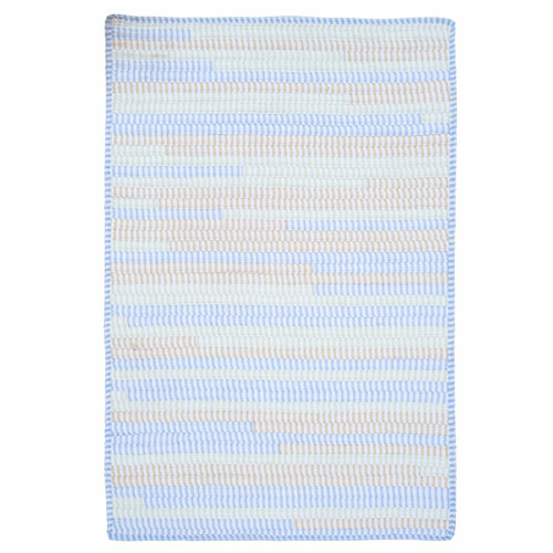 Colonial Mills Rug TK58R096X132B Ticking Stripe- Starlight 8 ft. x11 f