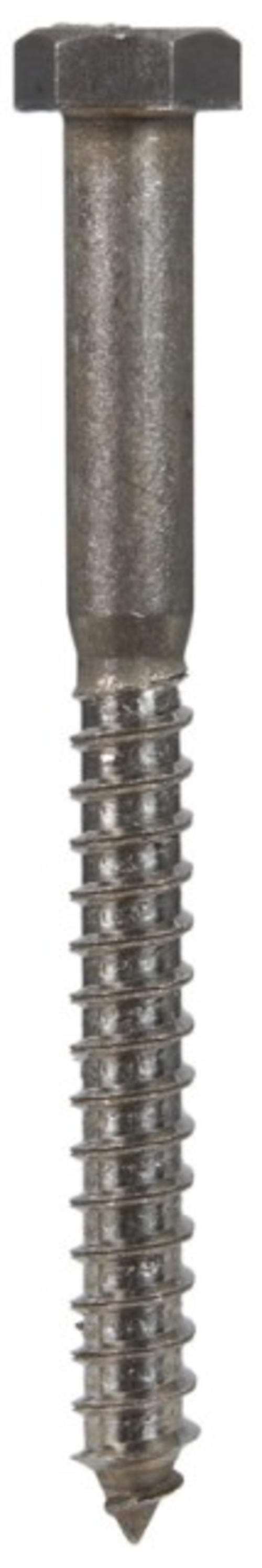 Hillman 832074 0.375 x 4 in. Hex Head Lag Bolt  Stainless Steel