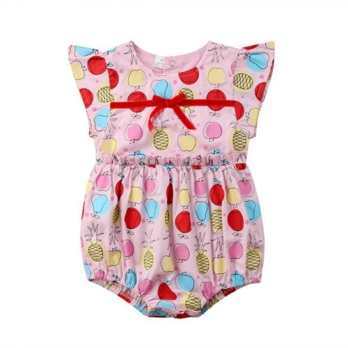 Toddelr Kids Baby Girls Sister Fruits Printing