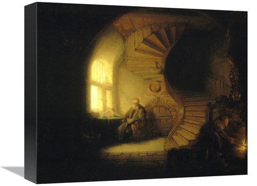 Global Gallery GCS-282712-16-142 16 in. Philosopher in Meditation Art 