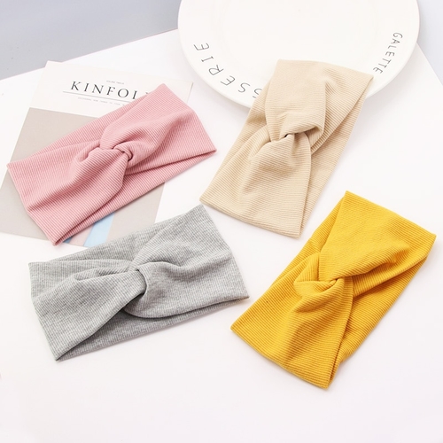 Women Colorful Knitting Cross Knot Cotton Warm