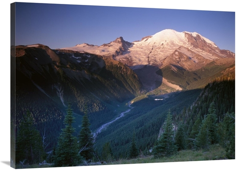 Global Gallery GCS-396649-3040-142 30 x 40 in. Mt Rainier Seen at Sunr