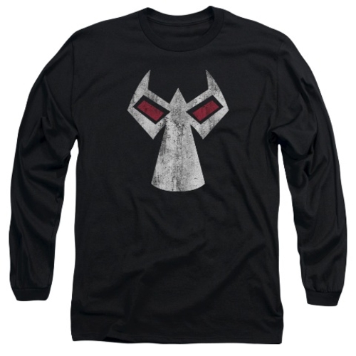 Trevco Batman-Bane Mask - Long Sleeve Adult 18-1 Tee - Black- Large