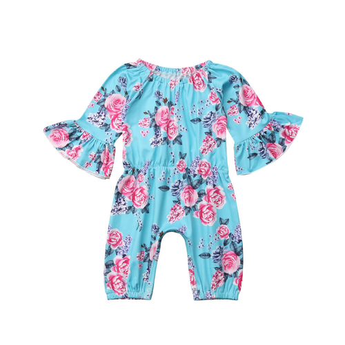 Lovely Infant Baby Girls Summer Floral Romper