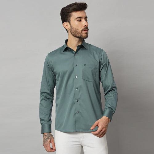 Men'S Solid Shirt  (Size-Xl) (Color-Green)