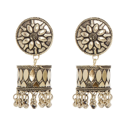 Generic Women's Brass Earrings (Golden, free Size)