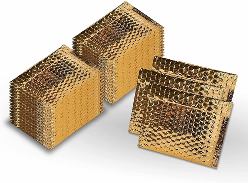 Pack of 50 Metallic Bubble Mailers 13x11 Gold Bubble Mailers 13 x 11,