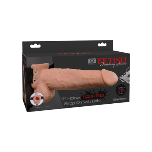 Pipedream Fetish Fantasy Series 9 in. Hollow Squirting Strap-On With