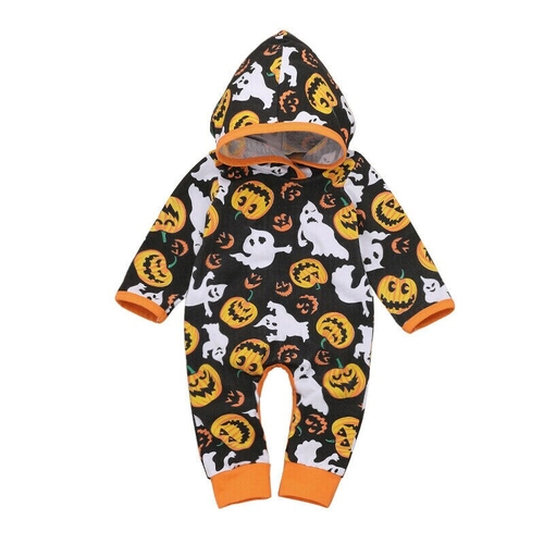 Newborn Kids Baby Boys Clothes Halloween Pumpkin