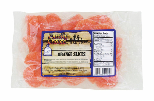 Ruckers Wholesale & Service 9235201 14 oz Family Choice Orange Slices 