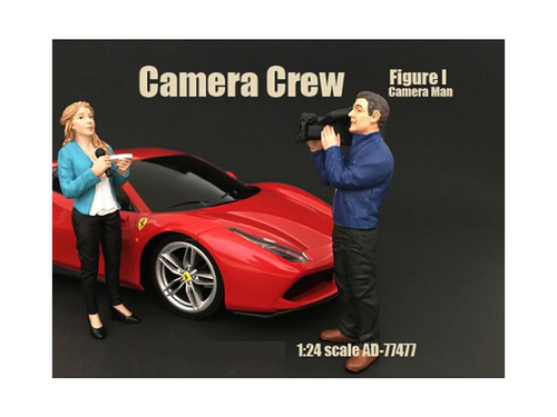 Camera Crew Figure I \Camera Man\" For 1:24 Scale Models by American