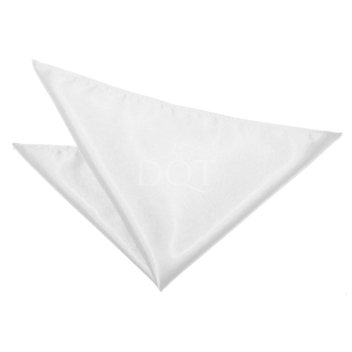 Plain Satin Handkerchief - White