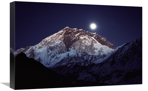 Global Gallery GCS-453419-1624-142 16 x 24 in. Moon Over Nuptse From L