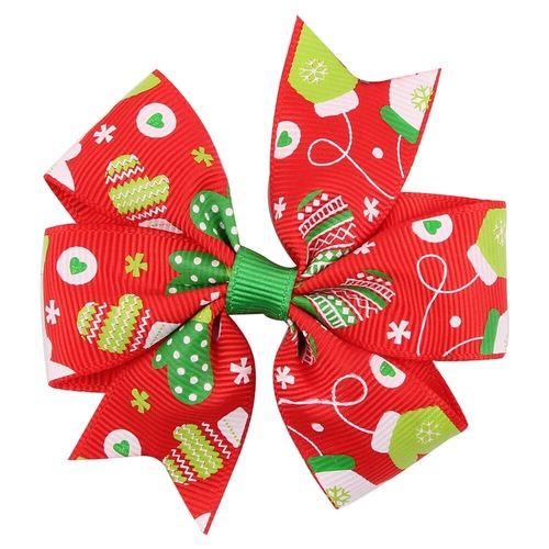 Lovely Cute Baby Girls Christmas Ornaments Bowknot