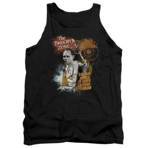 Main Trevco Twilight Zone-Enter At Own Risk - Adult Tank Top - Black- Extra image