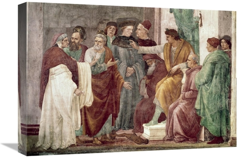 Global Gallery GCS-278411-22-142 22 in. Dispute with Simon Mago Art Pr