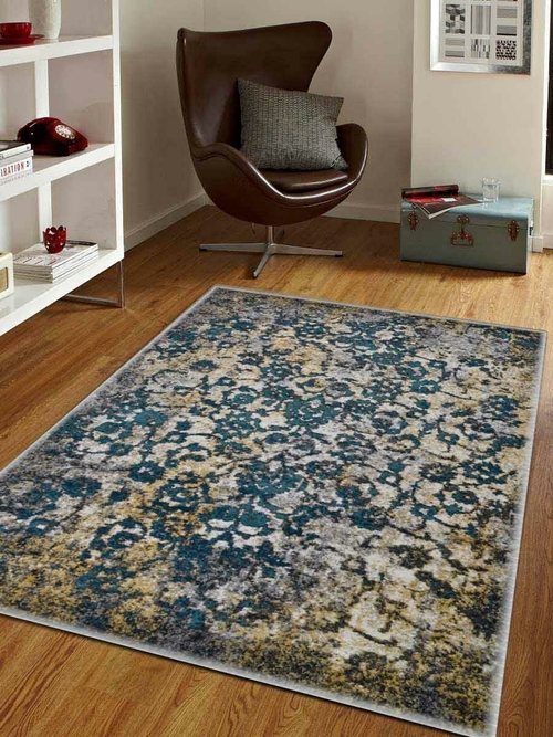 5 x 8 ft. Machine Woven Heatset Polypropylene Floral Rectangle Area Ru