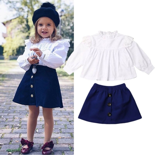 Pudcoco Autumn Toddler Kids Baby Girl Long Sleeve