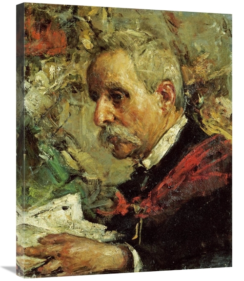 30 in. A Portrait of the Artists Father Art Print - Antonio Mancini