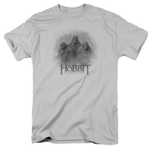 Trevco The Hobbit-Three Trolls Short Sleeve Adult 18-1 Tee, Silver