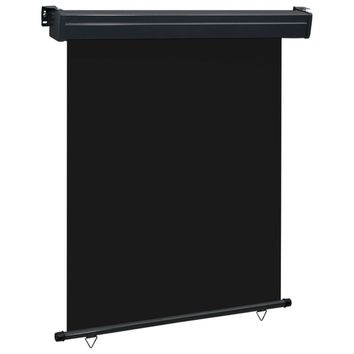 Balcony Side Awning 55.1"x98.4" Black