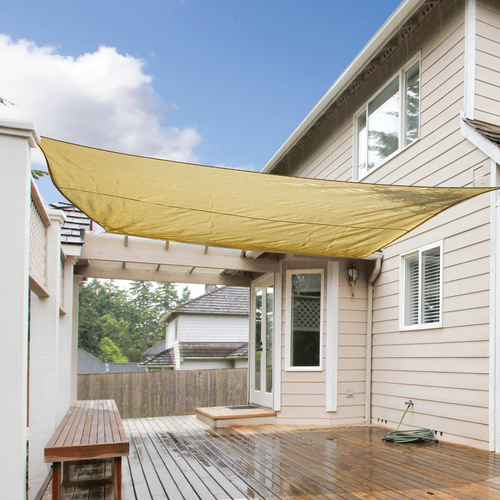 Outsunny Rectangle 20'x 16' Sun Shade Sail Top Cover Fabric Outdoor