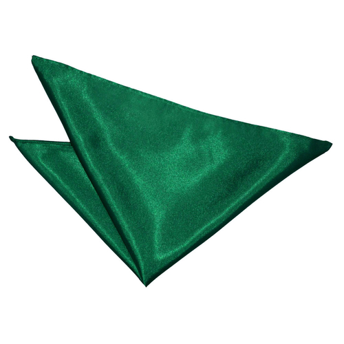 Plain Satin Handkerchief - Emerald Green