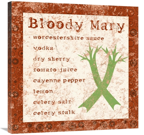 Global Gallery GCS-458095-3030-142 30 x 30 in. Cocktail Recipes - Bloo