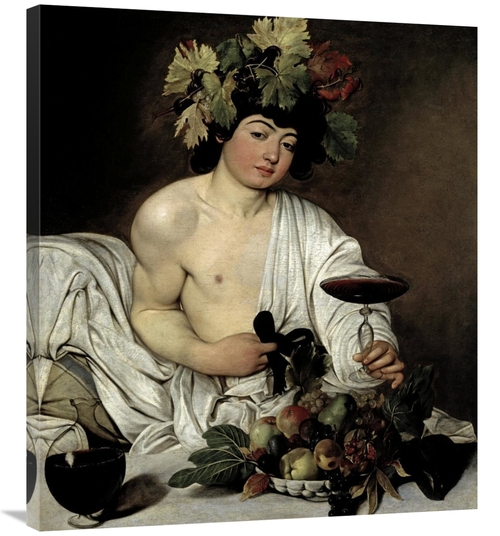 Global Gallery GCS-281822-36-142 36 in. Bacchus Art Print - Caravaggio