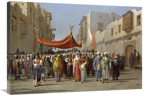 Global Gallery GCS-266840-36-142 36 in. An Arab Wedding Procession Art