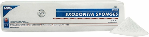 Dukal Gauze Sponges 2" x 2". Case of 5000 Sterile Cotton Filled Gauze