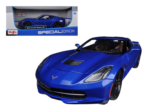 2014 Chevrolet Corvette Stingray C7 Z51 Blue Metallic 1/18 Diecast