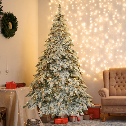 7.5ft Artificial Christmas Tree with 400 LED Lights and 1050 Bendable