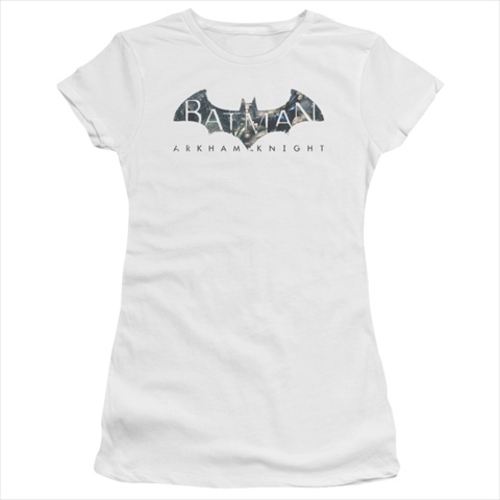 Baman Arkham Knight-Descending Logo - Short Sleeve Junior Sheer Tee&#4